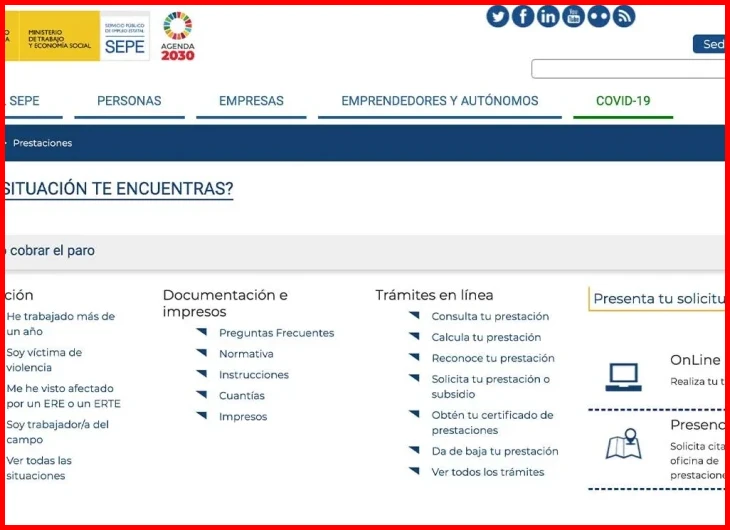 ¿Calculo Prestación Desempleo - sede electrónica del SEPE?