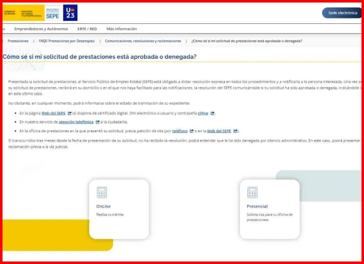 Consecuencias si el SEPE no responde en el plazo de cuarenta días