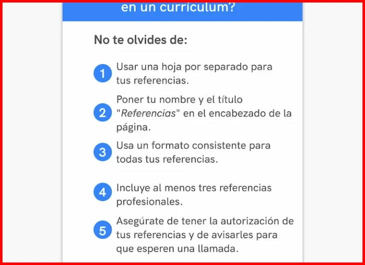 Paso 1 — Seleccionar las referencias más relevantes para el puesto